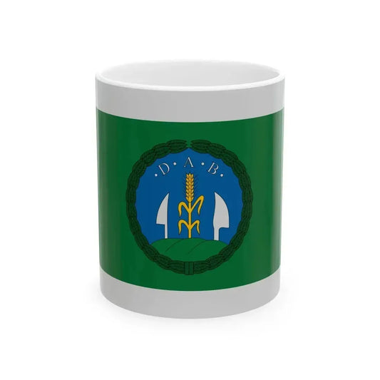 Flag of Domsod reverse (Hungary) White Coffee Mug 11oz - Go Mug Yourself