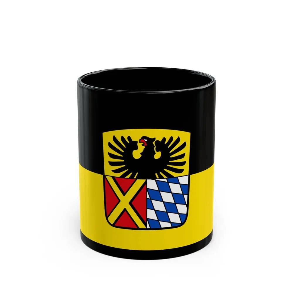 Flag of Donau Ries Germany - Black Coffee Mug-11oz-Go Mug Yourself