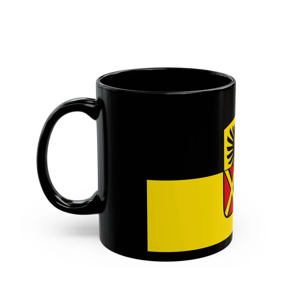 Flag of Donau Ries Germany - Black Coffee Mug-Go Mug Yourself