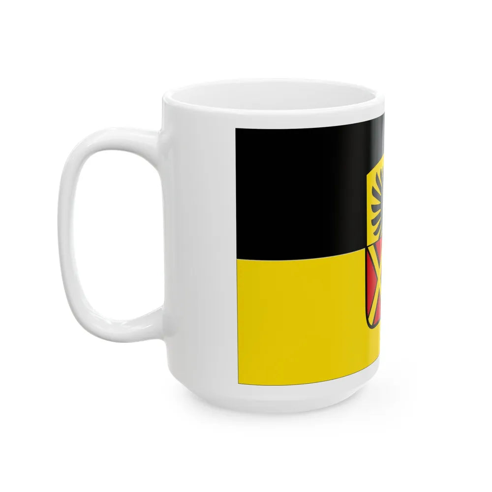 Flag of Donau Ries Germany - White Coffee Mug-Go Mug Yourself