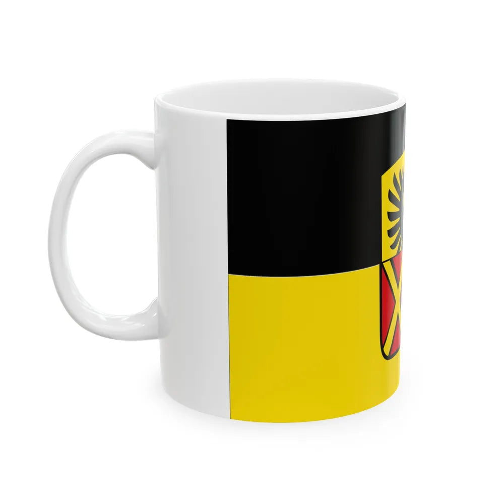 Flag of Donau Ries Germany - White Coffee Mug-Go Mug Yourself