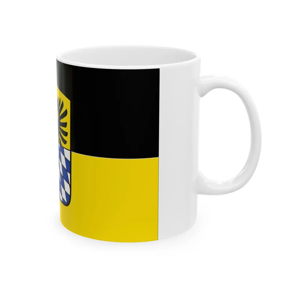 Flag of Donau Ries Germany - White Coffee Mug-Go Mug Yourself