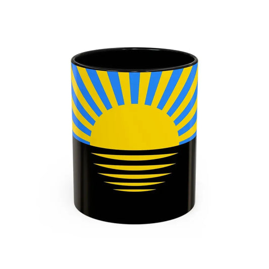 Flag of Donetsk Oblast Ukraine - Accent Coffee Mug 11oz Black - Go Mug Yourself
