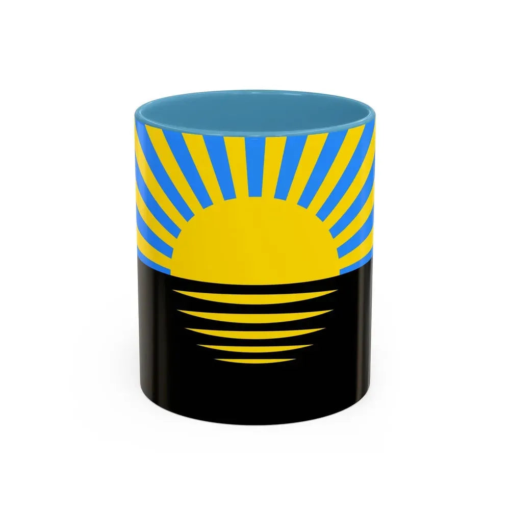 Flag of Donetsk Oblast Ukraine - Accent Coffee Mug 11oz Light Blue - Go Mug Yourself