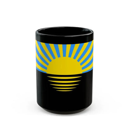 Flag of Donetsk Oblast Ukraine - Black Coffee Mug 15oz - Go Mug Yourself