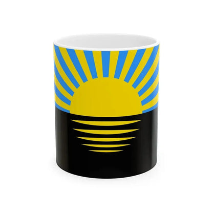 Flag of Donetsk Oblast Ukraine - White Coffee Mug 11oz - Go Mug Yourself