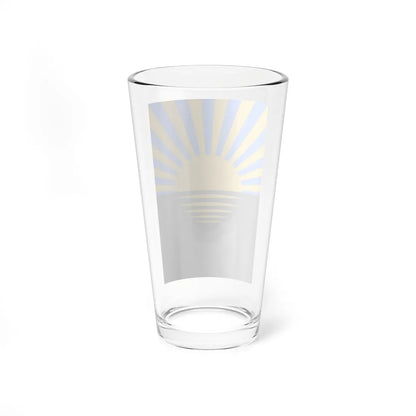 Flag of Donetsk Oblast vertical (Ukraine) Pint Glass 16oz - Go Mug Yourself