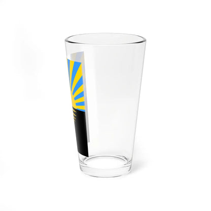 Flag of Donetsk Oblast vertical (Ukraine) Pint Glass 16oz - Go Mug Yourself