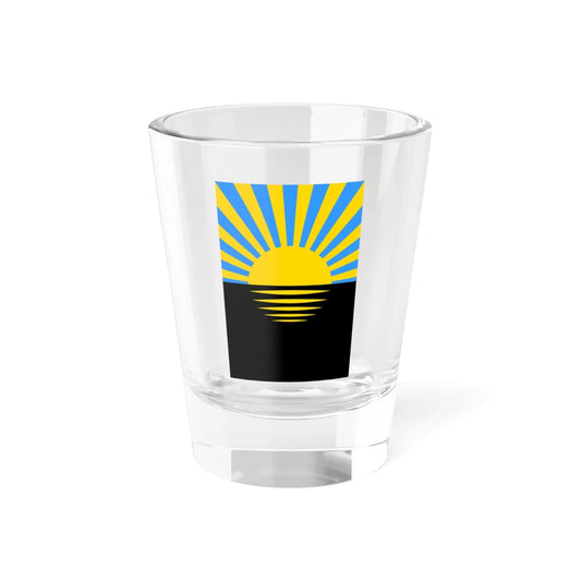 Flag of Donetsk Oblast vertical (Ukraine) Shot Glass 1.5oz 1.5oz - Go Mug Yourself