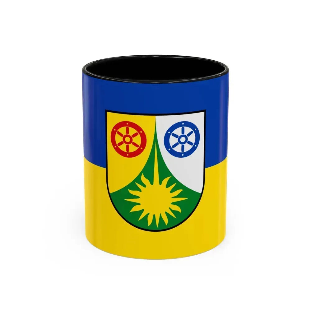 Flag of Donnersbergkreis Germany - Accent Coffee Mug 11oz Black - Go Mug Yourself
