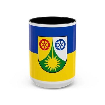 Flag of Donnersbergkreis Germany - Accent Coffee Mug 15oz Black - Go Mug Yourself