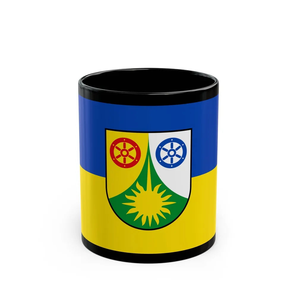 Flag of Donnersbergkreis Germany - Black Coffee Mug-11oz-Go Mug Yourself