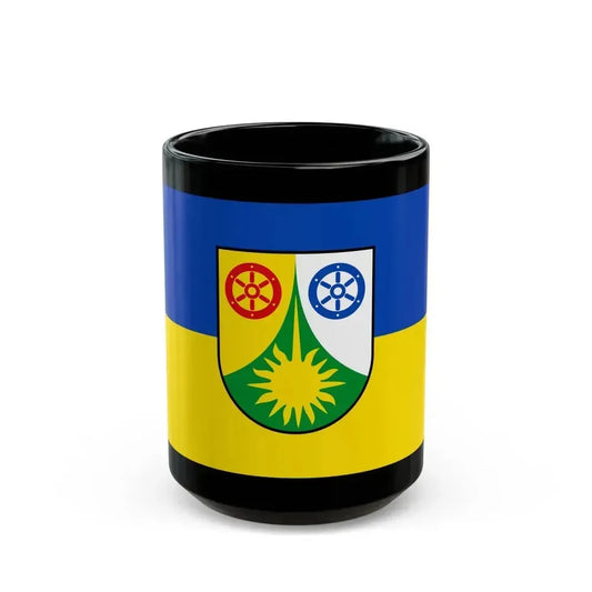Flag of Donnersbergkreis Germany - Black Coffee Mug 15oz - Go Mug Yourself