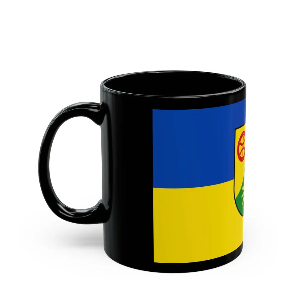 Flag of Donnersbergkreis Germany - Black Coffee Mug-Go Mug Yourself