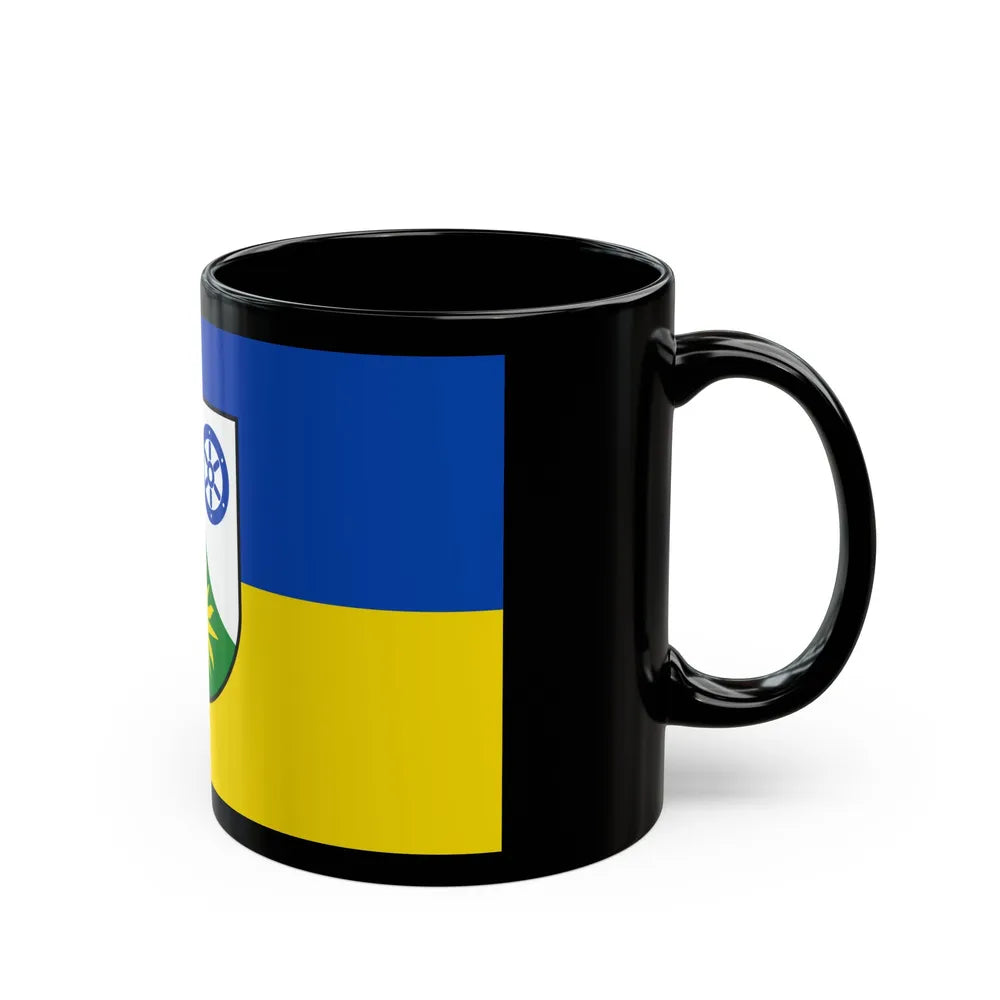 Flag of Donnersbergkreis Germany - Black Coffee Mug-Go Mug Yourself