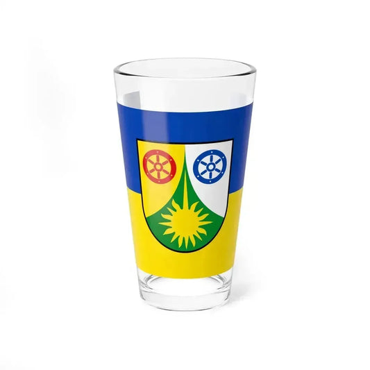Flag of Donnersbergkreis Germany - Pint Glass 16oz 16oz - Go Mug Yourself