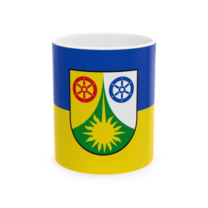 Flag of Donnersbergkreis Germany - White Coffee Mug-11oz-Go Mug Yourself