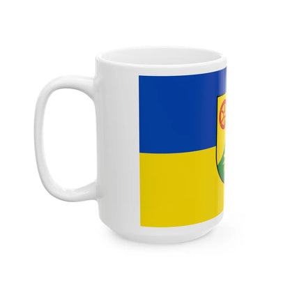 Flag of Donnersbergkreis Germany - White Coffee Mug-Go Mug Yourself