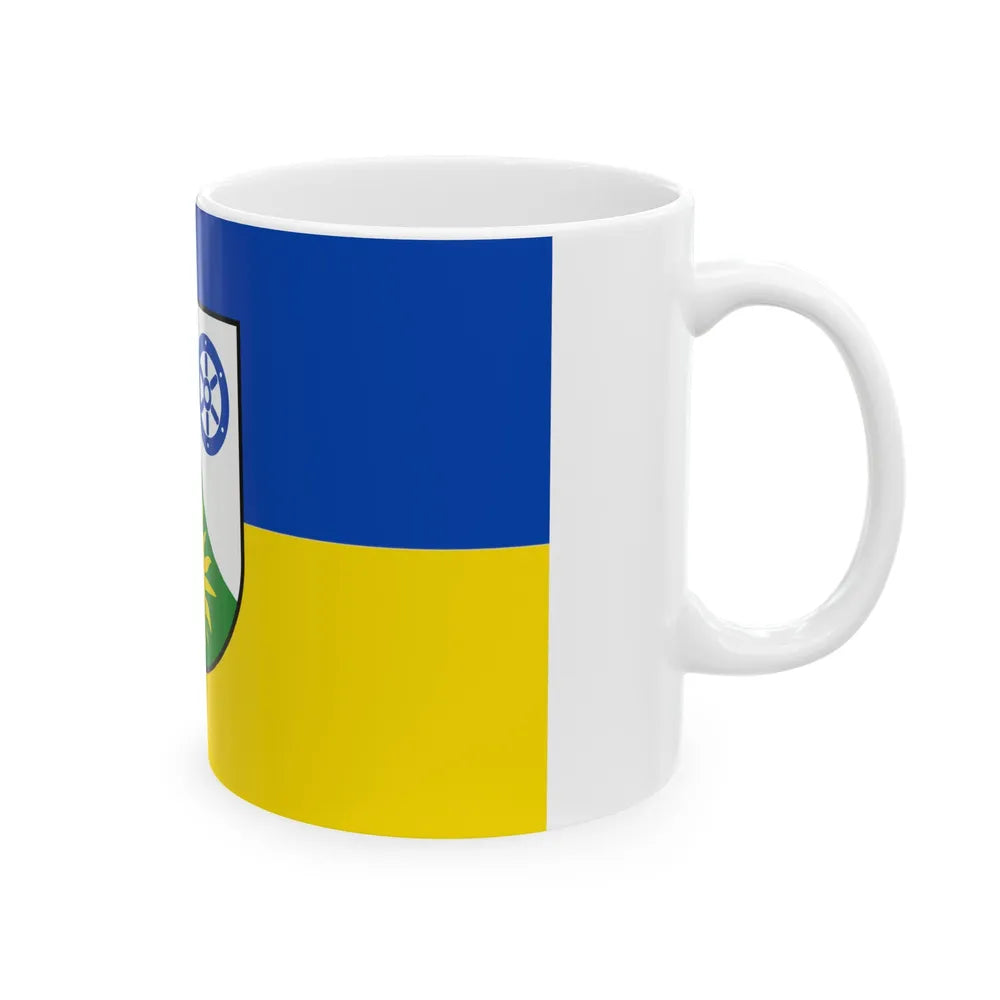 Flag of Donnersbergkreis Germany - White Coffee Mug-Go Mug Yourself