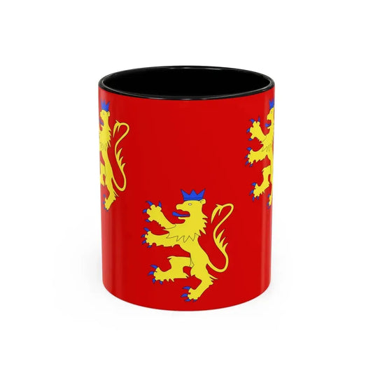 Flag of Dordogne France 2 - Accent Coffee Mug 11oz Black - Go Mug Yourself