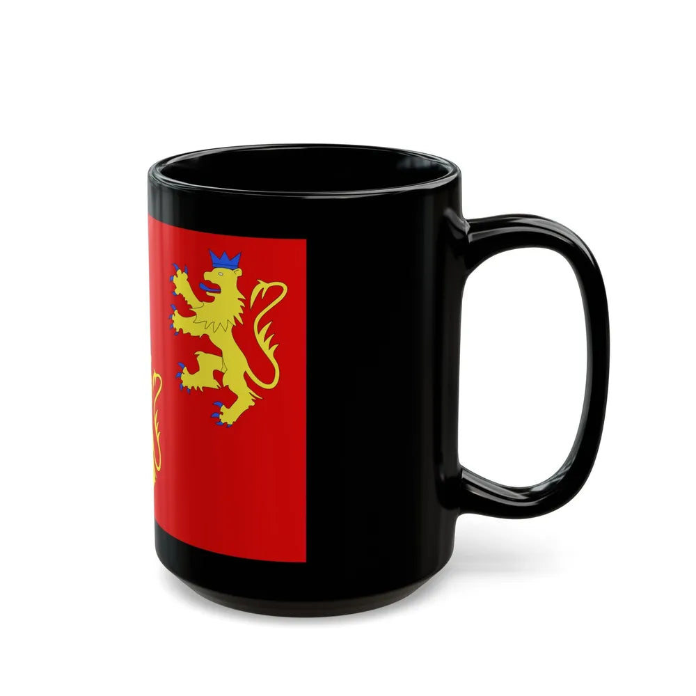 Flag of Dordogne France 2 - Black Coffee Mug-Go Mug Yourself