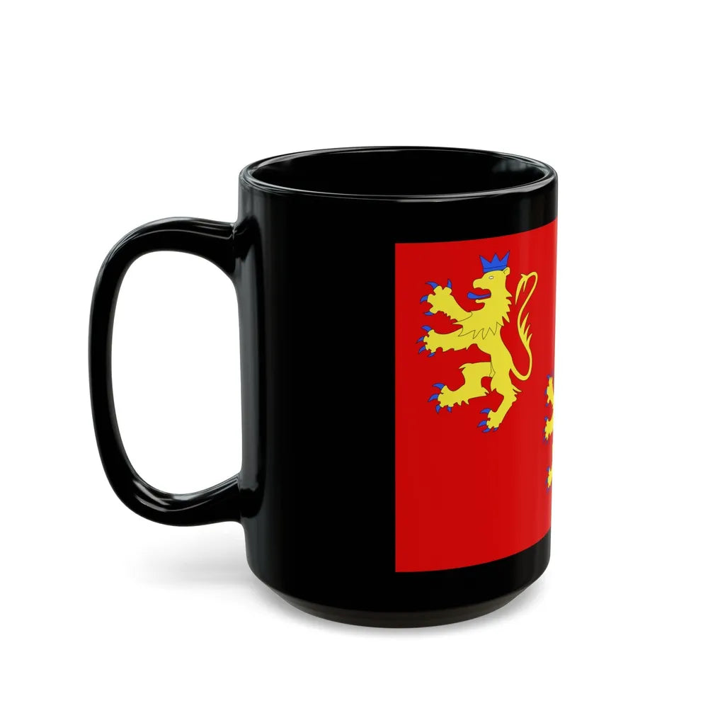 Flag of Dordogne France 2 - Black Coffee Mug-Go Mug Yourself