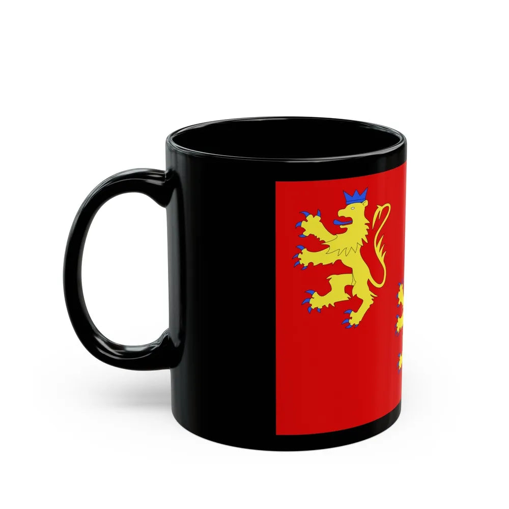 Flag of Dordogne France 2 - Black Coffee Mug-Go Mug Yourself