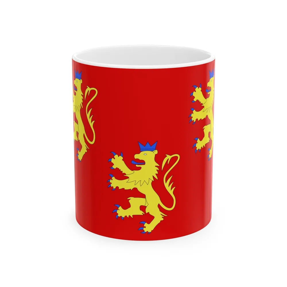 Flag of Dordogne France 2 - White Coffee Mug-11oz-Go Mug Yourself