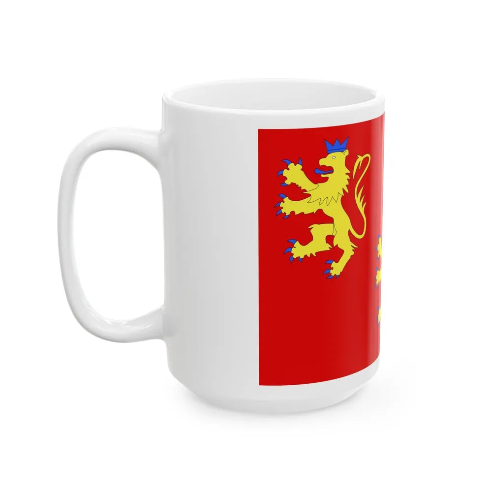 Flag of Dordogne France 2 - White Coffee Mug-Go Mug Yourself