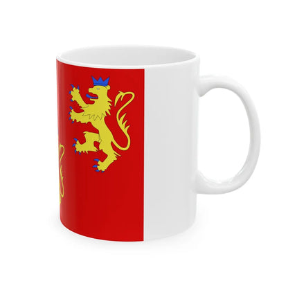 Flag of Dordogne France 2 - White Coffee Mug-Go Mug Yourself