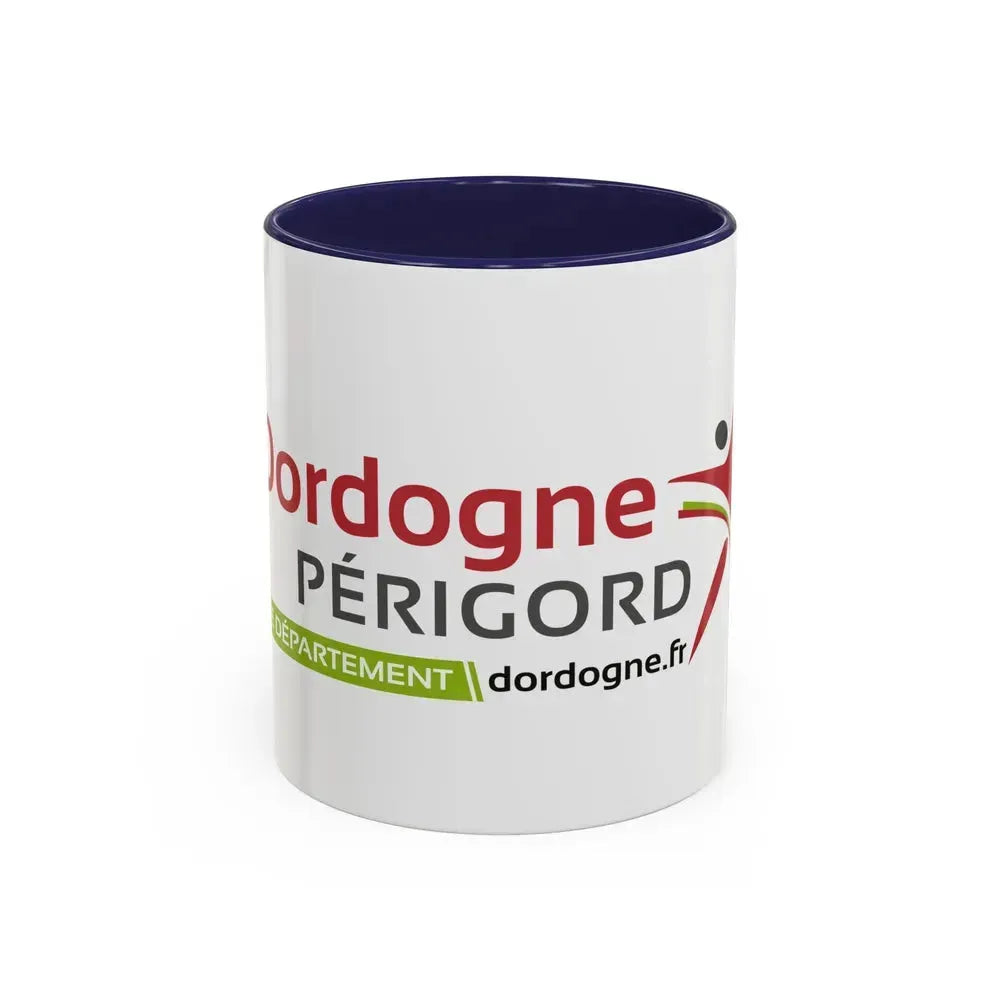 Flag of Dordogne France - Accent Coffee Mug 11oz Navy - Go Mug Yourself