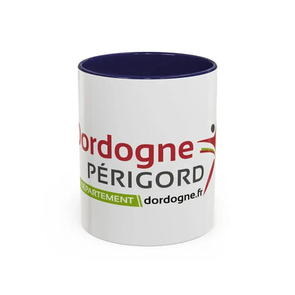Flag of Dordogne France - Accent Coffee Mug 11oz Navy - Go Mug Yourself
