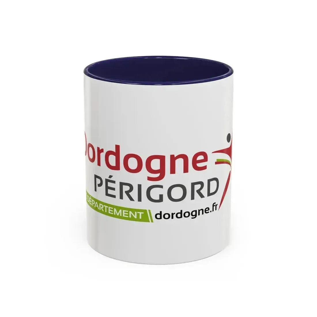 Flag of Dordogne France - Accent Coffee Mug 11oz Navy - Go Mug Yourself