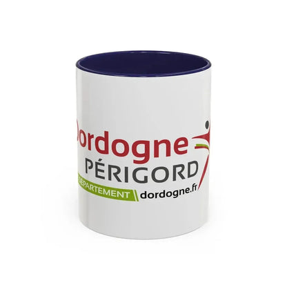 Flag of Dordogne France - Accent Coffee Mug 11oz Navy - Go Mug Yourself