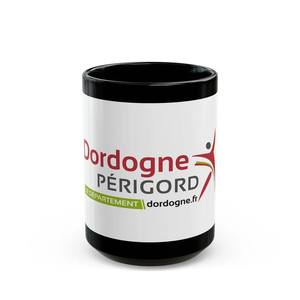 Flag of Dordogne France - Black Coffee Mug-15oz-Go Mug Yourself