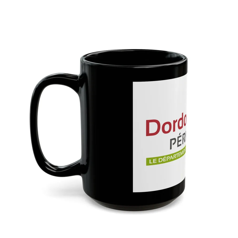 Flag of Dordogne France - Black Coffee Mug-Go Mug Yourself