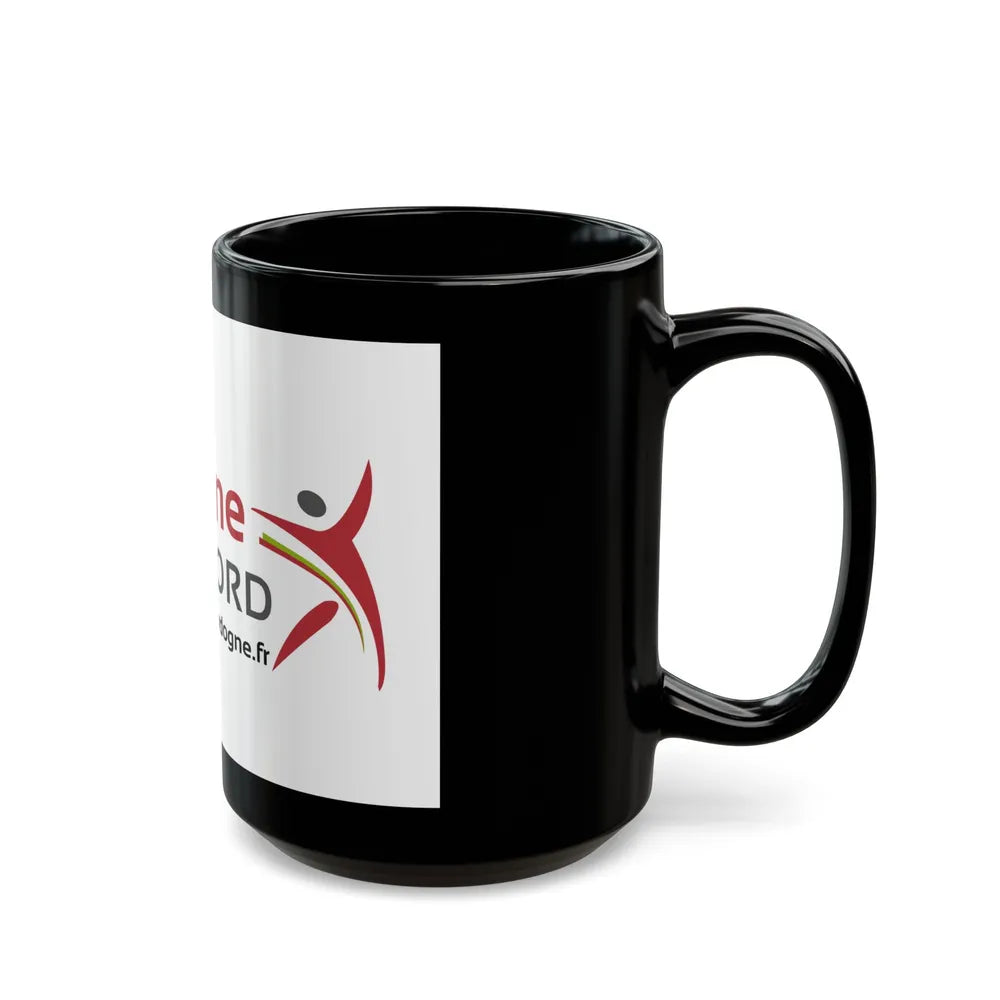 Flag of Dordogne France - Black Coffee Mug-Go Mug Yourself