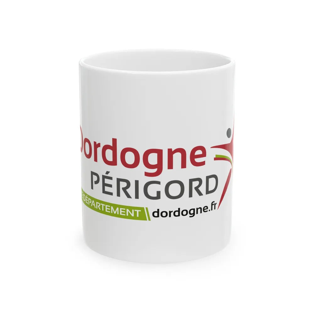 Flag of Dordogne France - White Coffee Mug-11oz-Go Mug Yourself