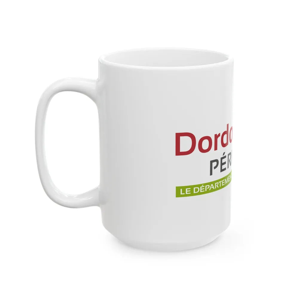 Flag of Dordogne France - White Coffee Mug-Go Mug Yourself