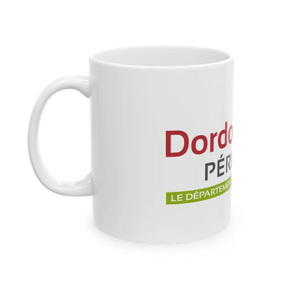 Flag of Dordogne France - White Coffee Mug-Go Mug Yourself