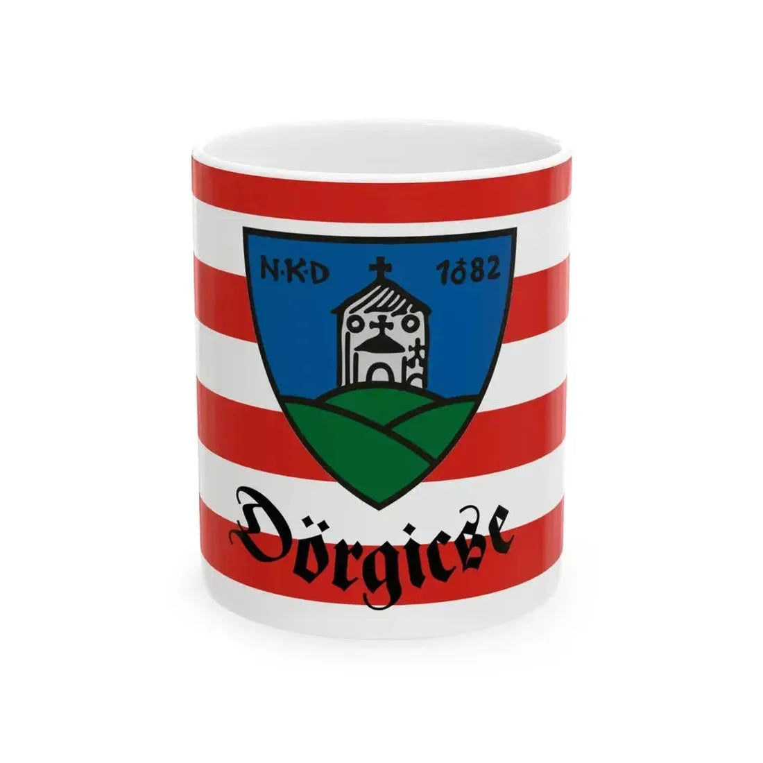 Flag of Dorgicse (Hungary) White Coffee Mug 11oz - Go Mug Yourself