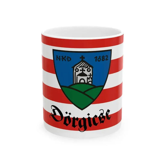 Flag of Dorgicse (Hungary) White Coffee Mug 11oz - Go Mug Yourself