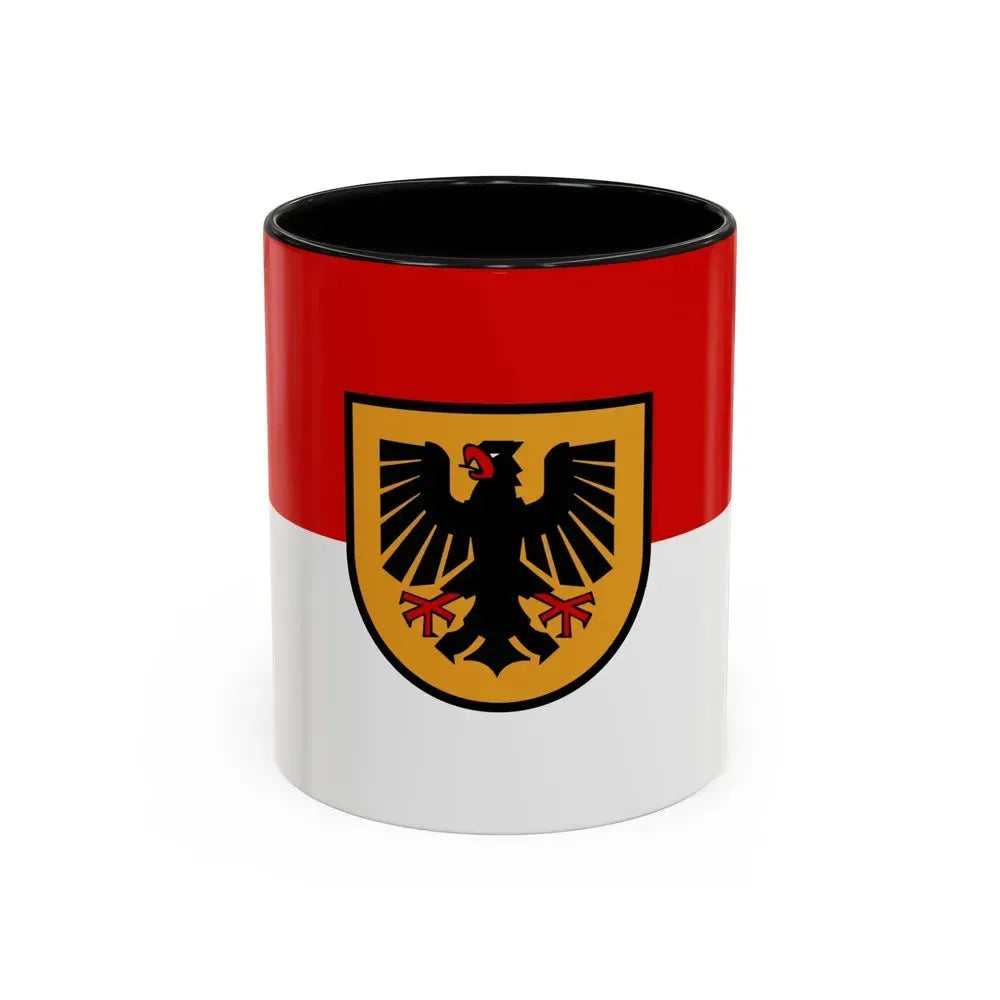 Flag of Dortmund Germany - Accent Coffee Mug 11oz Black - Go Mug Yourself