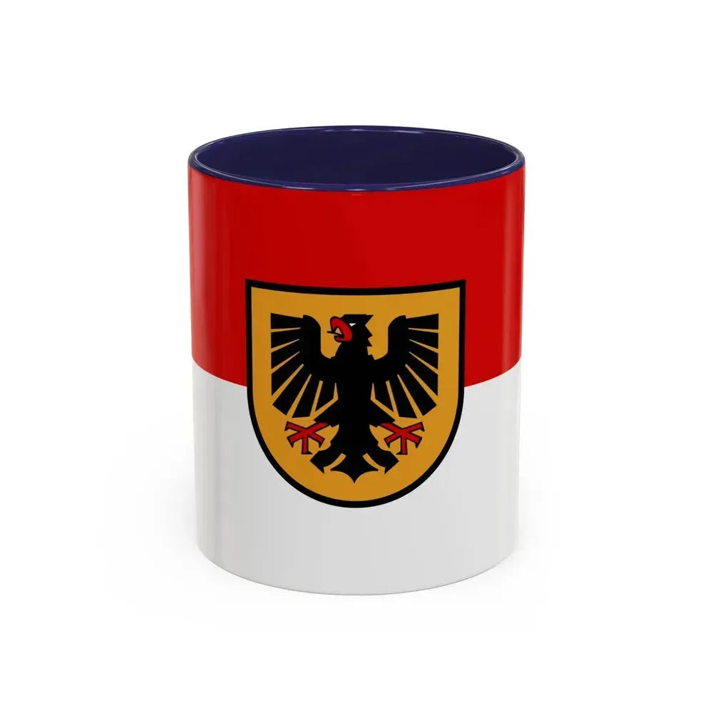 Flag of Dortmund Germany - Accent Coffee Mug 11oz Navy - Go Mug Yourself