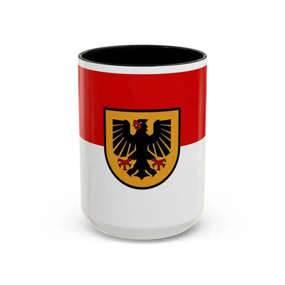 Flag of Dortmund Germany - Accent Coffee Mug 15oz Black - Go Mug Yourself