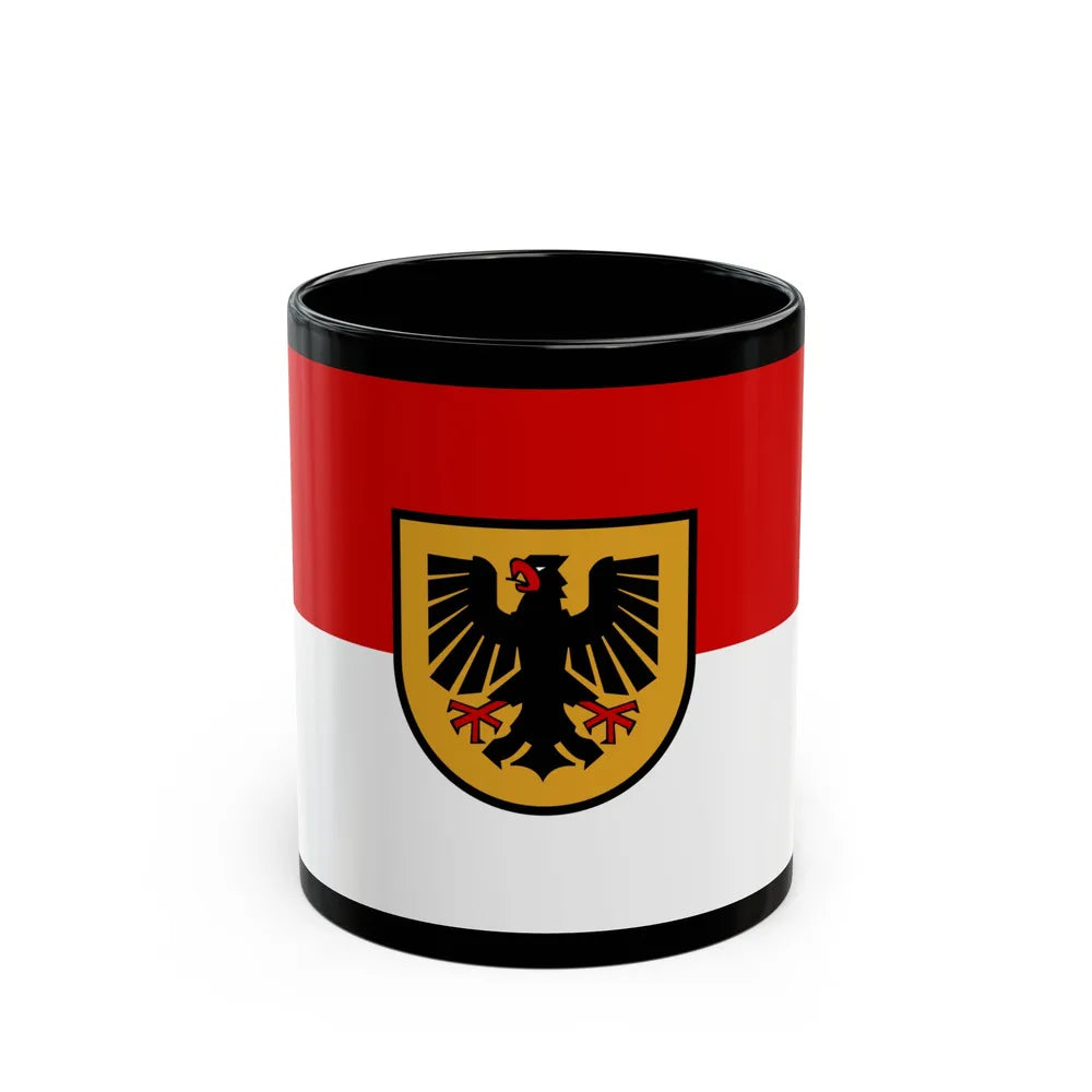 Flag of Dortmund Germany - Black Coffee Mug-11oz-Go Mug Yourself