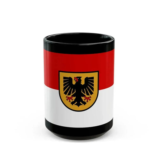 Flag of Dortmund Germany - Black Coffee Mug 15oz - Go Mug Yourself