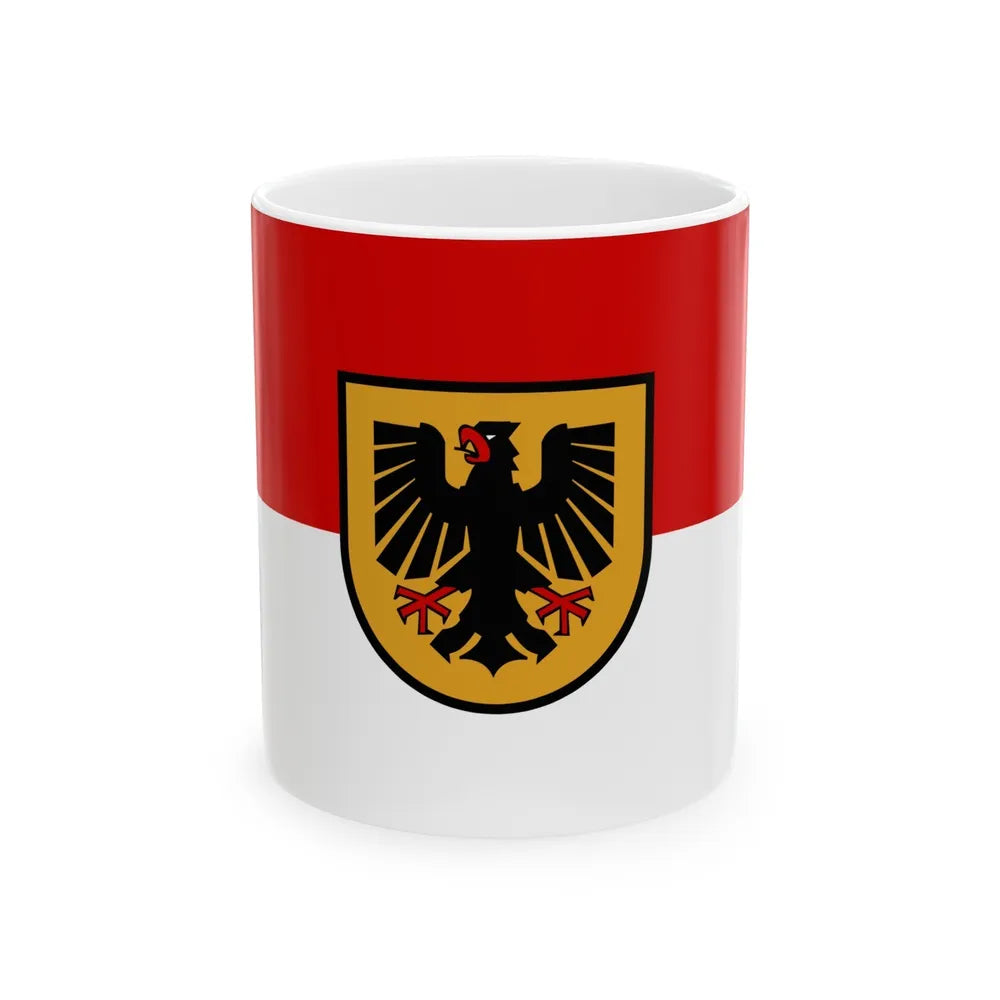 Flag of Dortmund Germany - White Coffee Mug-11oz-Go Mug Yourself