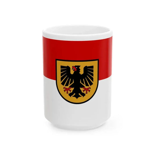 Flag of Dortmund Germany - White Coffee Mug 15oz - Go Mug Yourself