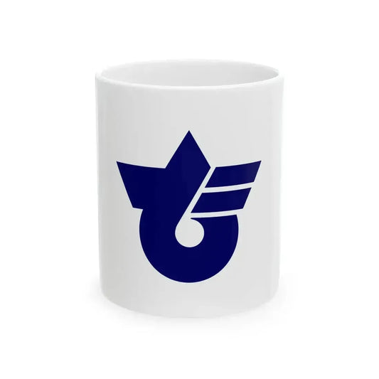 Flag of Doshi Yamanashi (Japan) White Coffee Mug 11oz - Go Mug Yourself